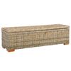 vidaXL Aufbewahrungsbox 120 cm Kubu-Rattan und Massivholz Mango