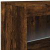 vidaXL Sideboard mit LED-Leuchten R&auml;uchereiche 162x37x67 cm