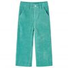 vidaXL Kinderhose Cord Minzgr&uuml;n 128
