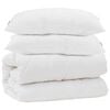 vidaXL Bettdecken Set 3 pcs Wei&szlig; Mikrofaser und Daunenfedern