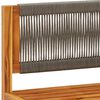 vidaXL 7-tlg. Gartensofa-Set mit Kissen Holz Akazie & Seil