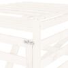 vidaXL Erweiterung für Mülltonnenbox Weiß Massivholz Kiefer