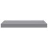 vidaXL Schweberegale 2 Stk. Grau 50x23x3,8 cm MDF