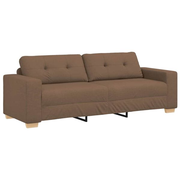 vidaXL 3-Sitzer-Sofa Braun 180 cm Stoff