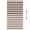 vidaXL Doppelrollo Braun 130x200 cm Stoffbreite 125,9 cm Polyester