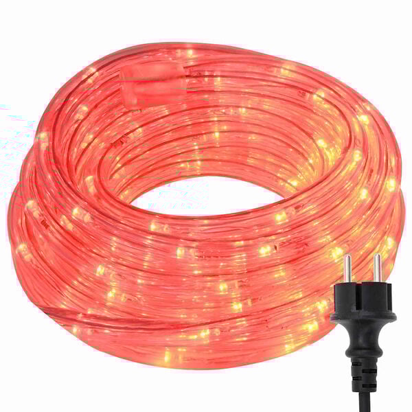 vidaXL Lichtseil mit 120 LEDs Rot 5 m PVC
