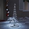 vidaXL LED-Weihnachtsbaum mit 230 LEDs Kaltwei&szlig; 184,5 cm Metall