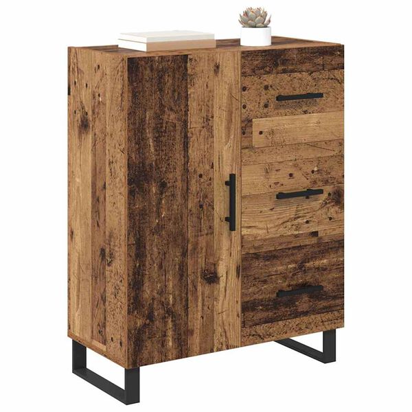 vidaXL Sideboard Altholz 69,5 x 34 x 90 cm Verbundholz und Eisen