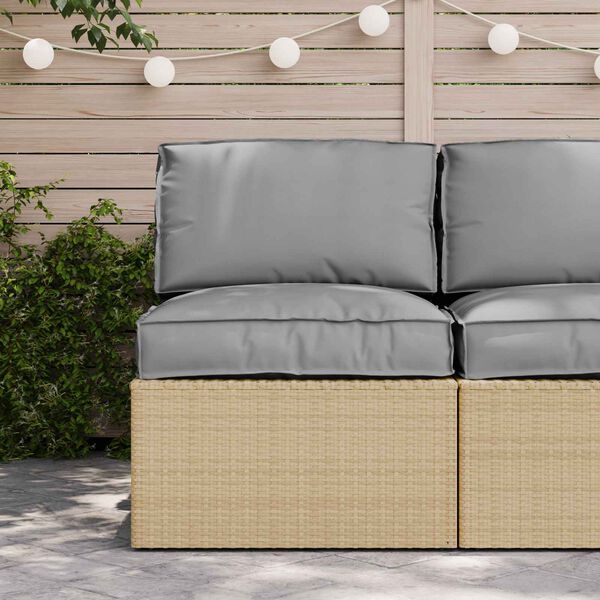 vidaXL Palettenkissenset 2 pcs Grau Oxford-Stoff