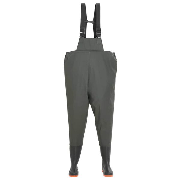 vidaXL Wathose mit Stiefeln Grün Größe 42