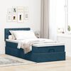 vidaXL Ottoman-Bett mit Matratze Dunkelblau 90x190 cm Samt