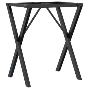 vidaXL Esstisch-Gestell in X-Form 60x50x73 cm Stahl