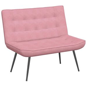 vidaXL Sitzbank Rosa 110x74x84 cm Samt