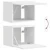 vidaXL TV-Wandschrank 2 pcs Wei&szlig; 60 x 31 x 29,5 cm Holzwerkstoff