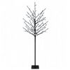 vidaXL LED-Weihnachtsbaum Schwarz 18 x 18 x 120 cm Stahl 150 LEDs