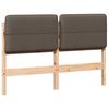 vidaXL Gepolstertes Kopfteil mit Kopfteil Braun und Taupe 140 cm