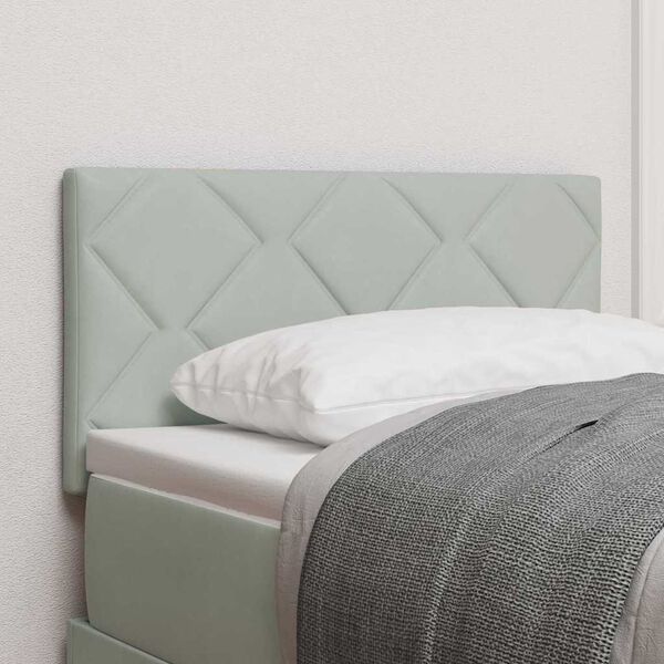 vidaXL Kopfteil mit Kopfteil Hellgrau 80 cm Samt