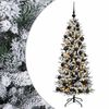 vidaXL K&uuml;nstlicher Weihnachtsbaum mit Weihnachtskugel 150 cm 150 LEDs