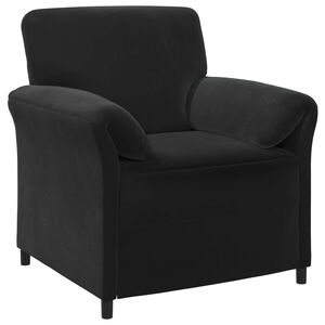 vidaXL 1-Sitzer Sofa Schwarz 88 x 83 x 95 cm Samt