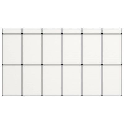 vidaXL 18-Panel Messewand Faltdisplay 362×200 cm Weiß