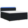 vidaXL Boxspringbett mit Matratze Schwarz 160 x 200 cm Stoff