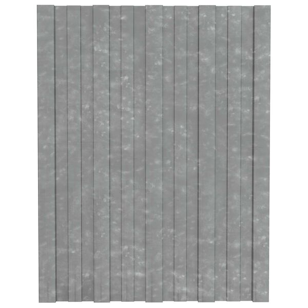 vidaXL Dachpaneel 36 pcs Silber 60 x 45 cm Verzinkter Stahl