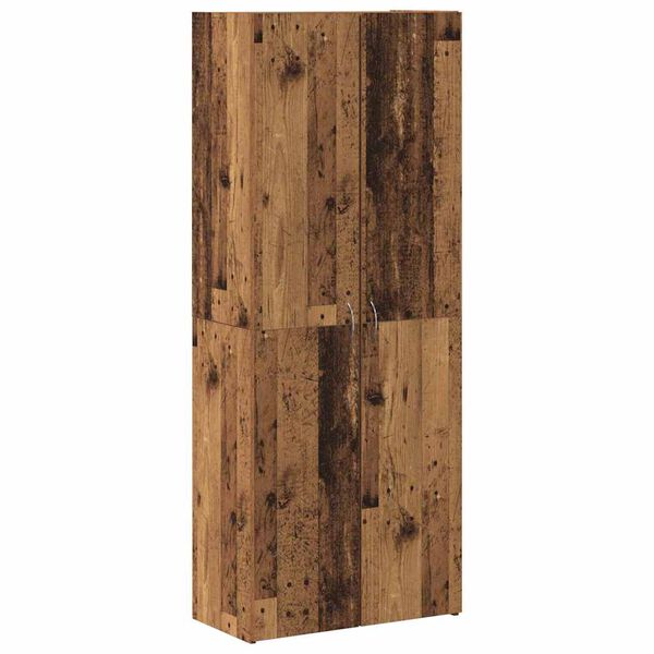 vidaXL B&uuml;roschrank mit Regal Altholz 70 x 32 x 77.5 cm Holzwerkstoff