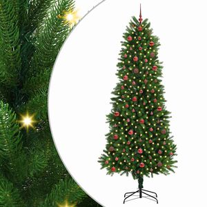 vidaXL Weihnachtsbaum mit 300 LEDs mit St&auml;nder Gr&uuml;n 240 cm PE