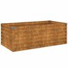 vidaXL Garten-Hochbeet 100 x 50 x 36 cm Cortenstahl