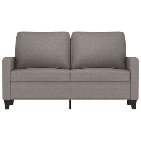 vidaXL 2-Sitzer-Sofa Taupe 120 cm Stoff