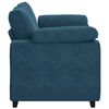 vidaXL Zweisitzer-Sofa Blau 160x77x82 cm Samt