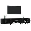 vidaXL TV-Schrank Schwarz 180x31,5x40 cm Holzwerkstoff