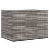 vidaXL Garten-Kissenbox PE Rattan 145x100x103 cm Grau