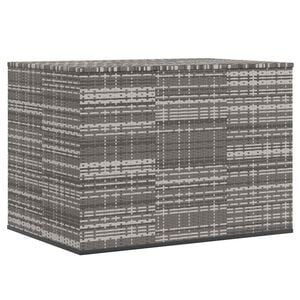 vidaXL Garten-Kissenbox PE Rattan 145x100x103 cm Grau