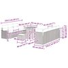 vidaXL Gartensofa-set mit Kissen 11 pcs Beige Poly-Rattan