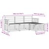 vidaXL Sofagarnituren 4 pcs Natur Massivholz Akazie
