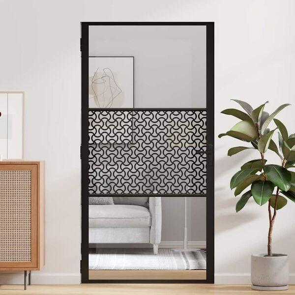 vidaXL Innentür Schwarz 102,5 x 201,5 cm