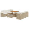 vidaXL Garten-Sofa-Set 11 stk. 10-Sitzanzahl Beige und Creme