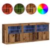 vidaXL LED-Sideboard Altholz 181 x 37 x 67 cm Holzwerkstoff