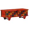 vidaXL Aufbewahrungstruhe Rot 110 x 40 x 40 cm Massivholz Akazie