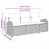 vidaXL Gartensofa-set Schwarz Poly-Rattan