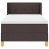 vidaXL Boxspringbett mit Matratze Dunkelbraun 200 x 100 cm Polyester