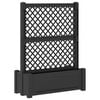 vidaXL Gro&szlig;er Pflanzer mit Spalier Anthrazit 99,5 x 43 x 133,5 PP