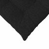 vidaXL Sitzkissen 2 pcs Schwarz 40 x 40 x 6 cm Stoff