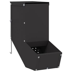 vidaXL Kaninchenf&uuml;tterer Schwarz 12,5 x 26 x 28,5 cm 1 kg