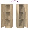 vidaXL Highboard Sonoma Eiche 31,5 x 32 x 124 cm Holzwerkstoff