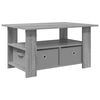 vidaXL Couchtisch Graues Sonoma 77 x 55 x 42 cm Holzwerkstoff
