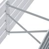 vidaXL Garten-Hochbeet Verzinkter Stahl 160x40x45 cm Grau