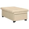 vidaXL Pull-Out Schlafsofa Creme 194 x 50 x 82 cm Sperrholz