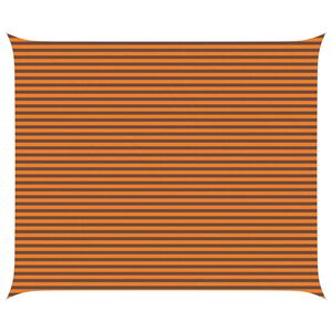 vidaXL Sonnensegel Orange und Braun 6 x 5 m 100 % Polyester Oxford